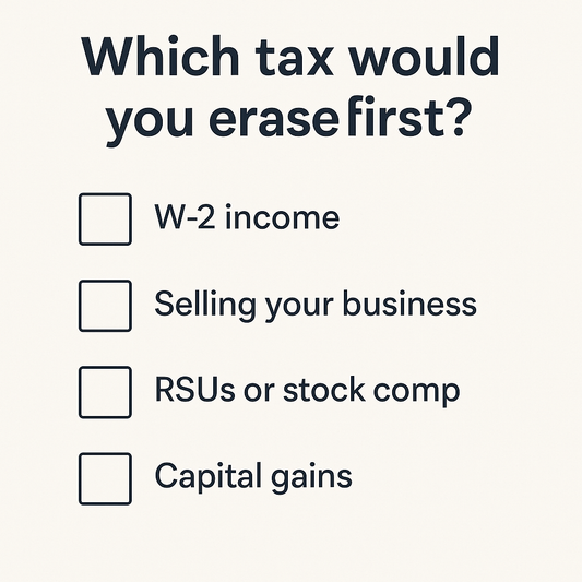 If You Could Erase Taxes on One Thing…