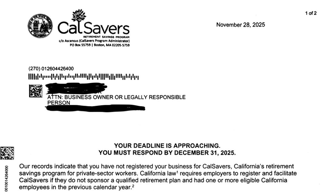 CA Business Owners: Don’t Let the State Pick Your Retirement Plan