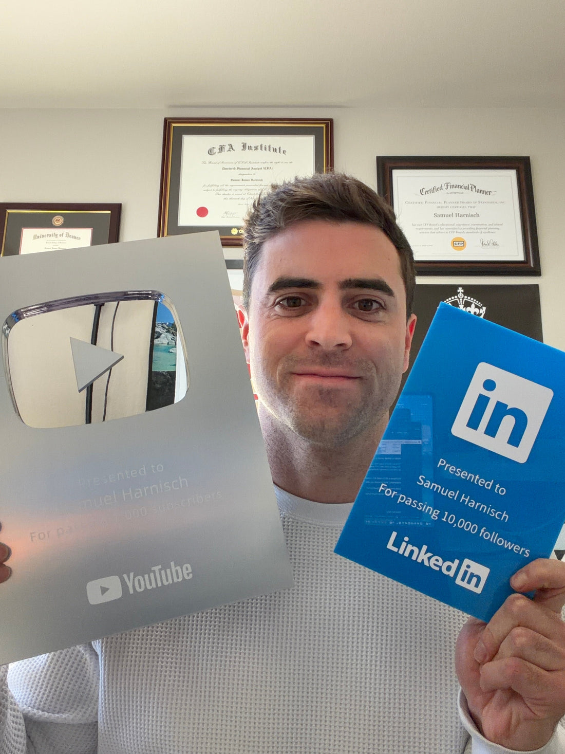10,000 Followers, 1,000 Subscribers, and a Dad‑Made Plaque