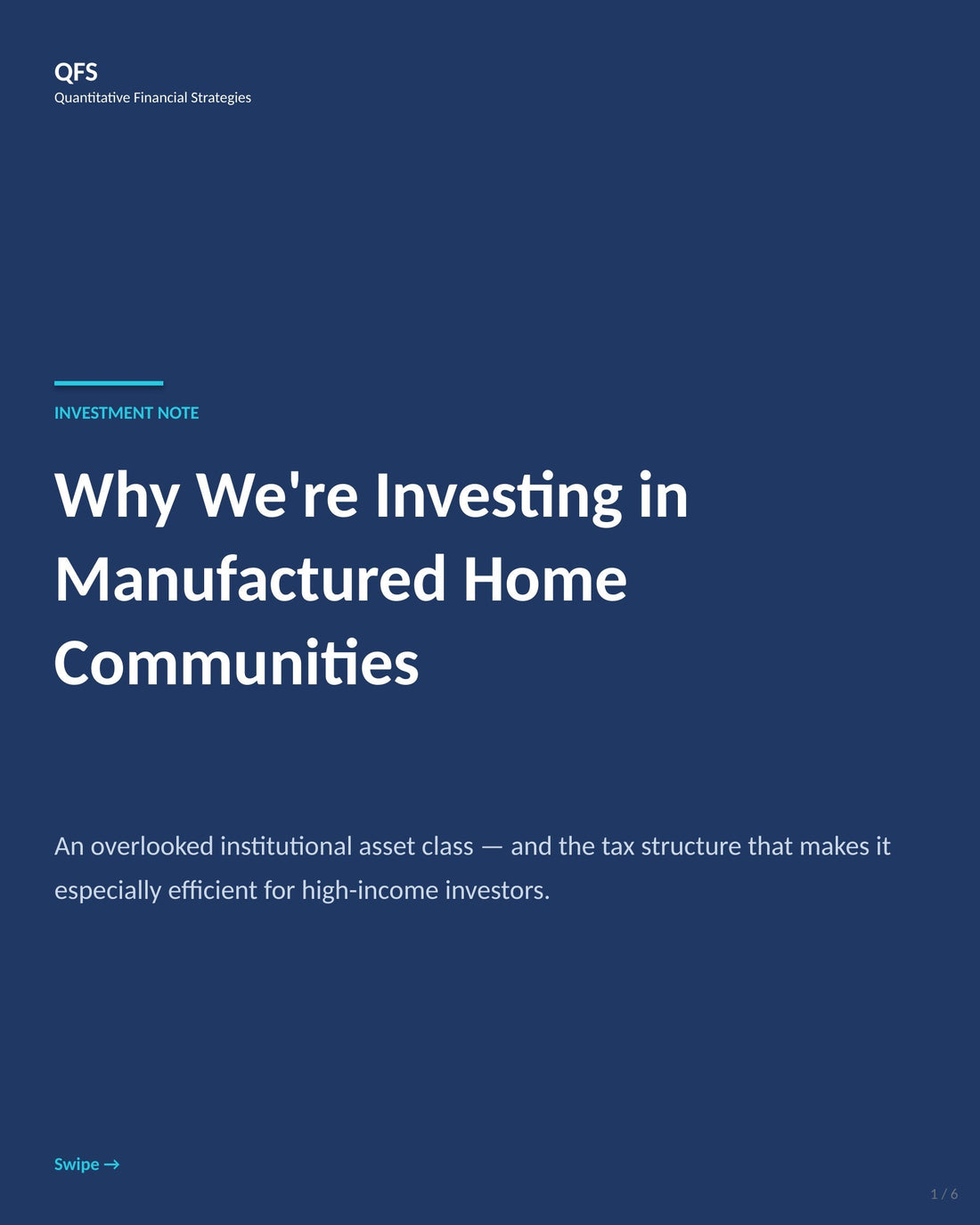 The Tax Advantages of Manufactured Home Communities